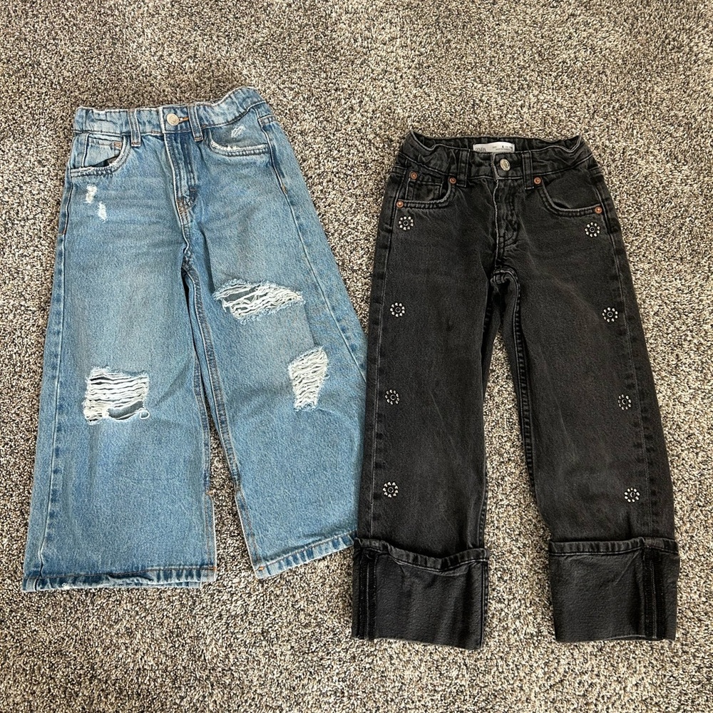 Zara Kids Jeans - Blue and Black